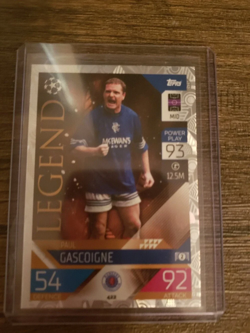 ⚽️ Topps Match Attax Paul Gascoigne Trading Card ⚽️